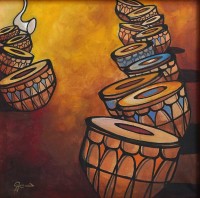 Atif Hussain, 22 X 22, Harmony, Acrylic on Canvas, AC-AHU-002 Atif Hussain, 22 X 22, Harmony, Acrylic on Canvas, AC-AHU-002